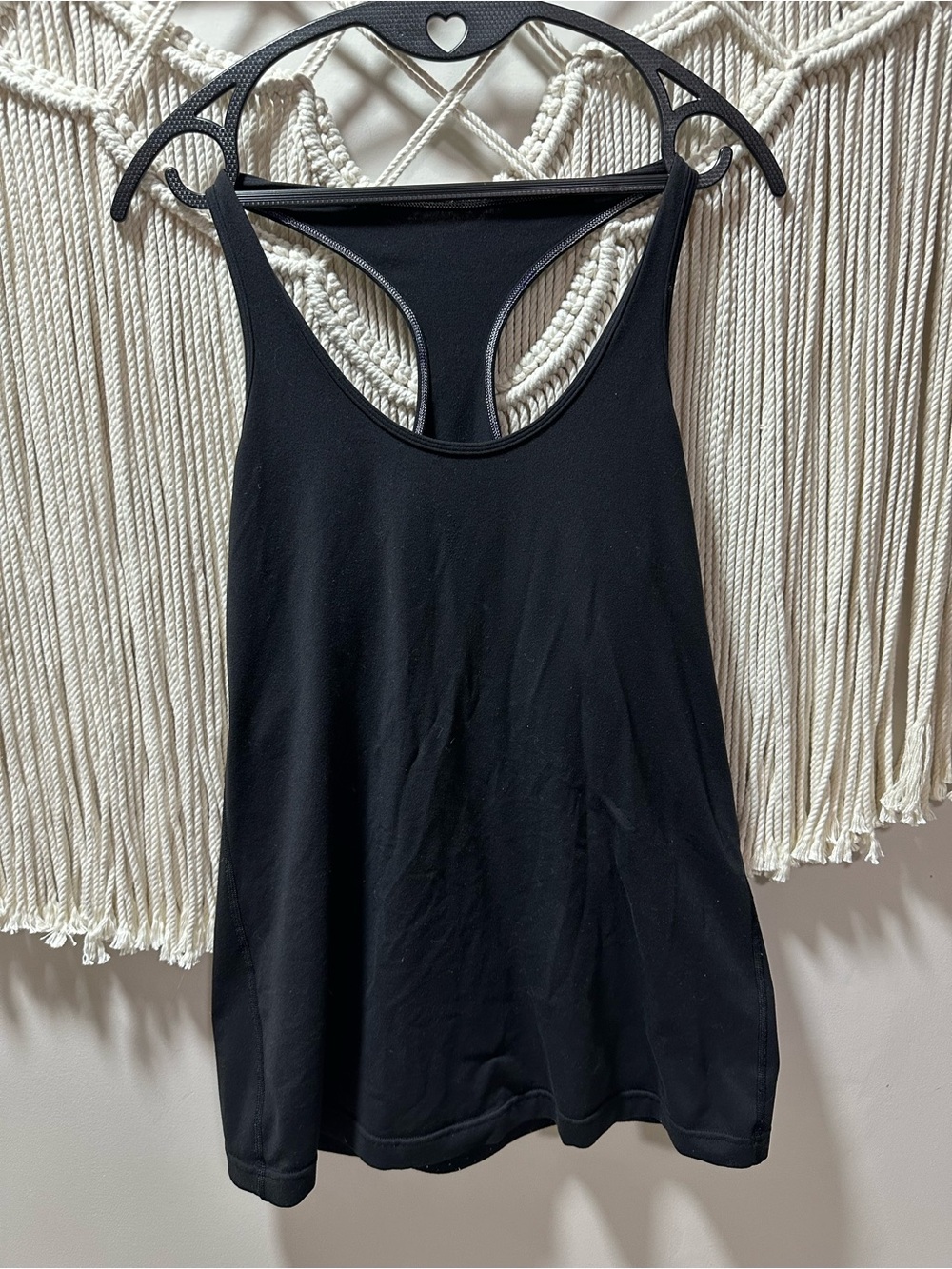 lululemon athletica Black Racerback Tank Top